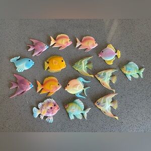 Vintage Sue Williams Wall fish collection